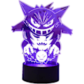 Pikkukuva 1 / 5: Piirretty Elf Gengar Yövalo 3D Illuusio LED-valo Lapsille