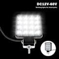 Pikkukuva 5 / 5: 4 kpl 48W LED-työvalot, 12V Auton LED-spotit Vedenkestävä IP67, LED-työvalot Autolle Kuorma-autolle Traktorille SUV:lle Veneelle (4 kpl)