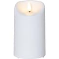 LED-blokklys med timer, hvit INNENDØRS/UTENDØRS Hvit Hvit Hvit White 13 cm