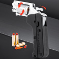 Miniatyrbillede 4 af 5: Legering venstre hjul metal model foldbar foldbar revolver switch - Hvid One Size