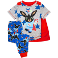 Miniatyrbild 1 av 4: Bing Bunny Pojk Pyjamas Set 2-3 år Grå/Blå/Röd 2-3 År