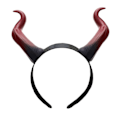 Miniatyrbilde 1 av 3: Maleficent Horn Hodebånd Hårtilbehør Halloween Maskerade Sideprops MJ51 One Size Rød Gradient Avtakbar One Size Red gradient detachable