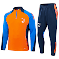 Miniatyrbillede 1 af 2: 2425 Nyt Spanien Portugal Brasilien Voksen Langærmet Fodboldtræningsuniform Sæt Juve/Orange Juve/Orange S