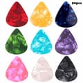 50 st gitarrplektrum, gitarrspeltrum 0,46 mm blandade färgglada plektrum