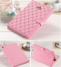 Etui til iPad 9.7 2018 2017/ iPad Air 2, Diamant Sødt Elegant PU Læder Smart Auto Sleep/Wake Stativ Apple iPad 5./6./iPad Air (Pink)