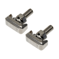 Miniatyrbilde 1 av 5: 2-pakning 19116852 rustfritt stål bilbatteriterminal T-bolt batterikabelstrammer M6 boltbytte Slitstark SQBB