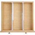 Miniatyrbild 5 av 5: Justerbar lådindelare (set med 4) - Vit - Praktisk organizer i plast - Organizer för kökslådan - för låda i sovrummet CDQ