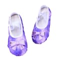 Balletsko til piger med glitter og delt sål Purple-tfrf Purple 27