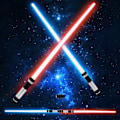 Miniatyrbilde 1 av 5: Induksjonsfargeendrende sverd her lightsaber drakt syv farger Multicolor Teleskopisk