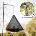 Miniatyrbilde 5 av 5: Foldbar campingnett, triangulær hengende kurv for tørr oppbevaring, design med dobbel glidelås, medium (40*43,5 cm) zdq