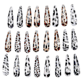 Miniatyrbilde 1 av 3: 24 stk Kvinner Jenter Mote Leopard Snap Barrettes Hårspenner BB Hårnål Sideklips