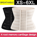 Miniatyrbillede 2 af 5: waisttrainer træningskorset korsetter sort 4XL 4XL