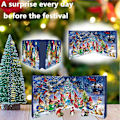 Miniatyrbillede 2 af 6: 2024 Julemandsnisse Adventskalender med 24 Styk Nissefigurer til Samling, Juletema 24 Dages Nedtælling Blind Box (ysj)