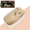 Miniatyrbillede 5 af 5: Taske Organizer Filtstof Indsats 25 30 35 Makeup Håndtaske Coffe StyleC M Coffe StyleC L