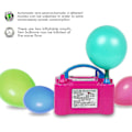 Miniatyrbilde 3 av 5: Fødselsdagsballongpumpe, 600W Bærbar Elektrisk Ballongpumpe, Automatisk og Halvautomatisk Vifte for Fødselsdag, Fest, Bryllup