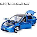 Pikkukuva 3 / 5: Toy Car Model 3 Diecast Metal Model Cars Pull Back-bil för pojkar och flickor i åldern 3-12 år