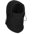 Miniatyrbild 5 av 5: Huvtröja luva Balaklava RÖD Ansiktsmask fleece mössa skidmask