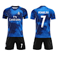 Miniatyrbilde 1 av 3: Real Madrid Fotballdrakt Regnbue Stjerneutgave Ronaldo Nr.7 Fotballdraktsett for Barn Voksne C 18(100-110CM) 18(100-110CM)