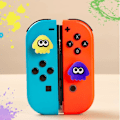 Miniatyrbilde 5 av 5: Splatoon Squid Silikon Tommelgrep Analogt Cover Joystick Cap for Nintendo Switch/oled/lite Controller Yellow and Blue