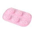 Miniatyrbillede 1 af 5: Sæt med 2 store rosenblomst iskub chokolade sæbeform silikoneform