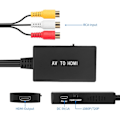 Miniatyrbild 4 av 5: RCA till HDMI-omvandlare, komposit till HDMI-adapter Stöd 1080P PAL/NTSC