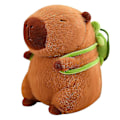 Miniatyrbild 3 av 3: Capybara-docka med sköldpaddsrygg i sittande ställning Vattenmarsvin plyschleksak Capybara kudde docka[HK] 35CM