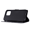 Miniatyrbillede 3 af 5: iPhone 12 / 12 Pro - Blomster Etui - Sort Black Black Svart