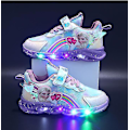 Miniatyrbild 2 av 5: Barn LED Ljusskor Sneakers Blinkande Barn Flickor Lysande Träningsskor Storlek 32