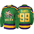 Pikkukuva 1 / 4: Miesten Mighty Ducks 96 Charlie Conway 99 Adam Banks 33 Greg Goldberg Elokuva Jääkiekkopaita Grön 99 XXL zdq