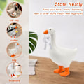 Miniatyrbild 2 av 4: Magnetic Goose Butt Key Holder Cute Resin Goose Butt Statue Key Storage Animal Figurine Home Decor