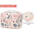 Miniatyrbilde 4 av 8: Hengende Toalettmappe, Sminkeveske for Kvinner, Jenter, Barn, Vanntett, Beige Flamingo