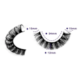 Miniatyrbillede 3 af 5: Falske øjenvipper Russiske Strip Vipper D Curly Faux Mink Vipper Fluffy