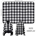 Miniatyrbillede 2 af 5: Sort Fleece Poncho til Kvinder Vinter Varm Vinter Cape med Knapper