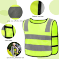 Miniatyrbillede 3 af 5: 2 stk. sikkerhedsvest til børn, 360° synlighed reflekterende vest f