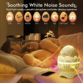 Pikkukuva 4 / 5: Tähtiprojektori, Galaksiprojektori makuuhuoneeseen, Kaukosäädin ja White Noise Bluetooth-kaiutin, 14 väriä LED-yövalot lastenhuoneeseen
