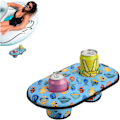 Miniatyrbillede 1 af 5: Oppustelig poolkopholder - Poolbar drikkeholder, oppustelig drikkeholder, flydende kopholder