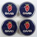 Pikkukuva 1 / 2: Saab 63MM 4-pack Saab Silver navkapslar en one size