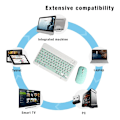 Miniatyrbilde 4 av 5: Oppladbart Bluetooth-tastatur og mus for Android/iOS