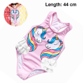 Pikkukuva 2 / 5: Baby flickor One Piece Baddräkt Toddler Volanger Baddräkt Badkläder Strandkläder Söta och söta barns Hot Spring Baddräkt-3-4Y