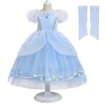 Pikkukuva 2 / 5: Prinsessakleidun lapset tytöt Tuhkimo Elegantti prinsessa Tulle Tutu mekko syntymäpäiväjuhlat Cosplay-asu 140cm