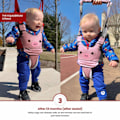 Miniatyrbillede 3 af 5: Gåsele til baby - håndholdt gåvognsassistent - gåvognsassistentsele til baby - rosa