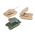 Miniatyrbilde 4 av 5: F?r gutter 1/4PCS 1/144 T-90MS Tankmodell TOS Milit?r Kamp Multicolor 4PCS