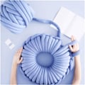 Miniatyrbild 1 av 5: Tjockt stickat garn supertjockt arm stickning ROVING stickad filt