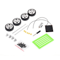 Pikkukuva 4 / 5: 1. Mini Solarlelu DIY Bil Barn Pedagogiskt Pussel IQ Gadge Multicolor 8*7.1*3.2cm