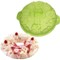 Miniatyrbillede 3 af 5: Rund halvkugleformet Jello budding kageform silikoneform 10 tommer med ører