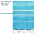 Pikkukuva 4 / 5: (Turkos, 1) Strandhandduk Stor strandhandduk Turkisk hamam badhandduk 100x180cm Bastu, Spa, Yoga, Strand szq