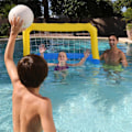 Miniatyrbillede 5 af 5: Oppustelig Pool Volleyball, Basketball, Volleyball, Flydende Legetøj til Pool, Basketball, Vandsport