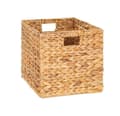 Water Hyacinth Storage Cube for Bedroom Organization 12 x 12 inch