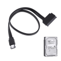 Pikkukuva 1 / 5: 2,5\" 3,5\" HDD kiintolevy SATA 22Pin USB-yhdistelmä DUAL Power onesize