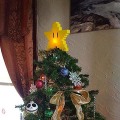 Miniatyrbilde 3 av 5: Retro Super Mario Pixel Star Juletre Topper 3D Stjerneform